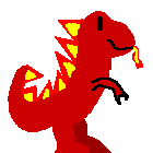 If you choose your Scamander to be a Fire Lizard, he gets the fire element. He can breath fire and his spikes get VERY HOT.