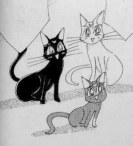 Manga pic of the cat family