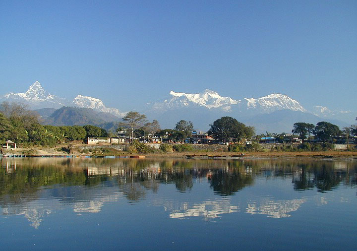 Machhapuchhe seeing in Phewa Lake