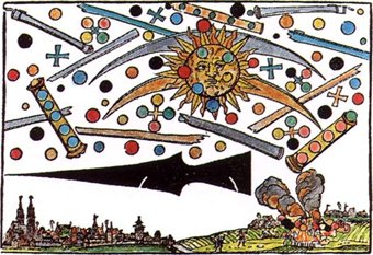 UFO Battle as depicted by Hans Glaser wood-cut from 1566