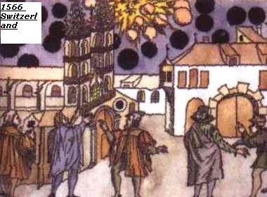 UFO sighting 1566 Switzerland
