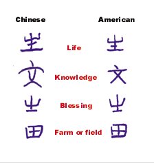 Similarities Chinese and Ancient American Writing