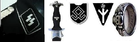Nazi runes and occult symbols