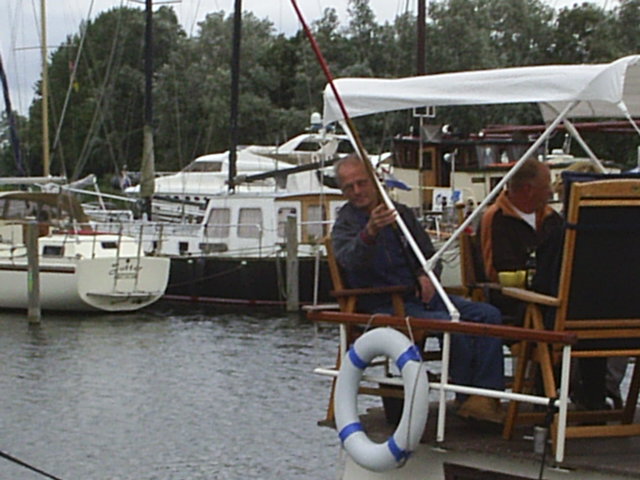 Na een dag rust genoot iedereen van het bootje.