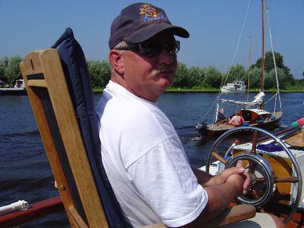 Vol trots stuur ik mijn boot richting Friesland.