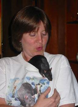 We all got our rat fix with Cathy's shirt loving rats! This is Beth with Jazzy