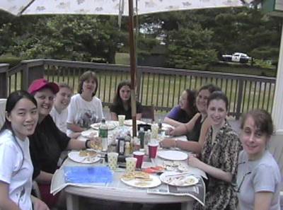 CLOCKWISE (l-r): JoAnna, June, Jess, Beth, Emily, Ann, Kim, Jessica, Jane.