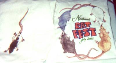 The official NE RatFest t-shirt, designed by Jessica