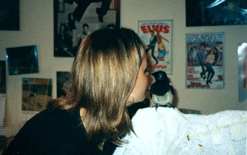 Mommy kissing her big boy! (July 7th, 2002)