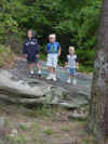 Boys Hiking at Ceasar's Head, South Carolina