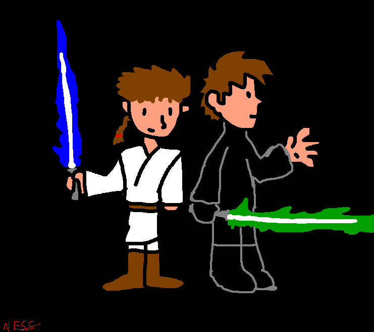 Luke Skywalker and Obi-Wan Kenobi