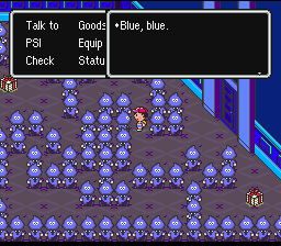 Ness talking to an Insane Cultist.