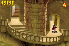 Harry is taking the ssecret passage!
