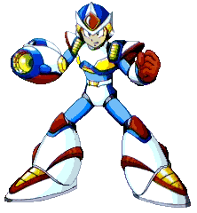 MegaMan X in full armor.