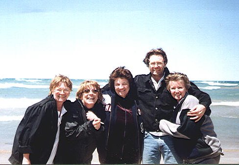 stout kids at beach