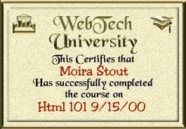 diploma for html class