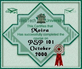 diploma for psp class