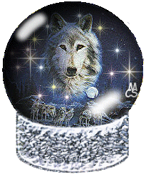 animated wolf globe