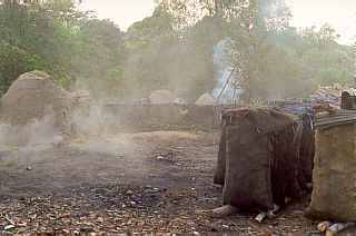 Site of charcoal production
