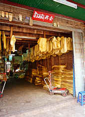 Latex shop at Yan Ta Kao town