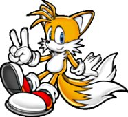 Tails giving the peace sign. I'm trying to get his new pic up soon.