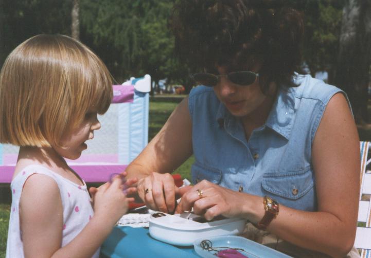 Paige and Debora in the park