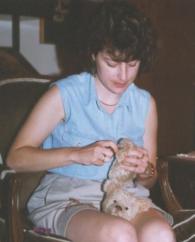Debora working on Scone on New Avenue