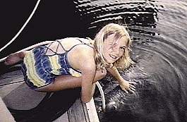 petting the manatees