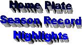 Go To Season Record/Highlights