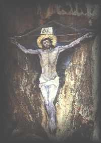 Crucifixion painting by Archibald MacKinnon