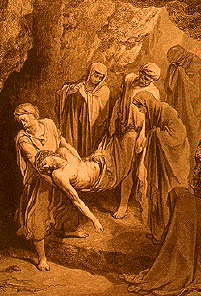 The entombment by Gustave Diore