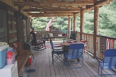 Relax on an old-fashioned swing for two and listen to the river singing its special song as it rushes by.