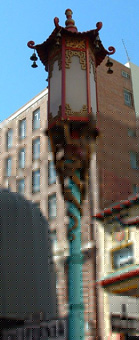 Lamp post in Chinatown