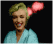 A kiss and a goodbye Marilyn