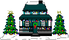 [House with Christmas Lights]