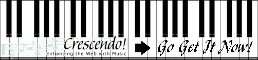 [Crescendo! Enhancing the Web with Music]