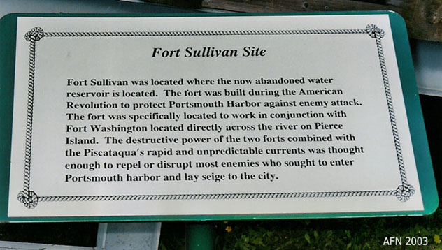 Fort Sullivan historical marker