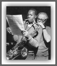 Alfred Lion with Hank Mobley