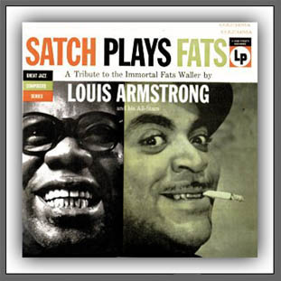 Satch Plays Fats - Louis Armstrong And His All-Stars - Original LP Cover