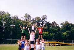 A diamond formation while we work on timing again, but everyone changed stunt spots. 