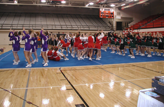 Here we are having fun while the judges tally the scores! 