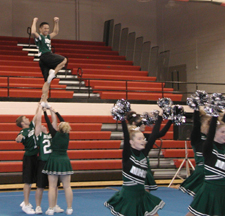 North Highschool Polar Bears Coed&nbsp; Squad! Check this out a guy in a full Liberty! COOL!