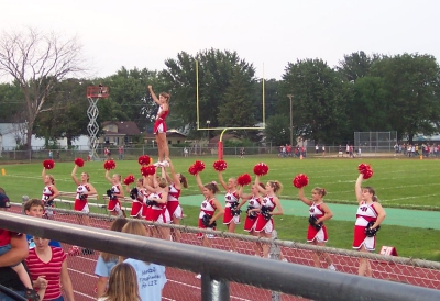 The varsity squad get the parents cheering!