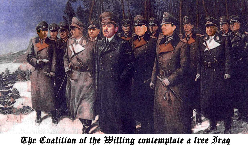 The Coalition of the Willing contemplate a free Iraq