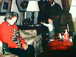 Kent with Grandpa Pat and Grandmother the Great Liz (my Granny)