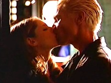 This is my absoutle favorite kiss that Buffy and Spike have shared.&nbsp; At The end of the episode Tabula Rasa, Giles leaves Sunnydale, and Buffy is extremley sad.&nbsp; Spike come to the bronze to try and comfort her, but she turns away from him.&nbsp; He leaves.&nbsp; In the very next shot we see them kissing passiontley under the stairs.
