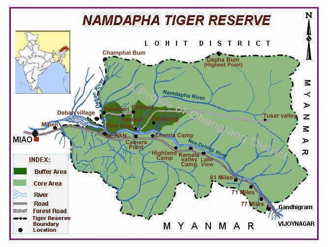 Namdapha Map