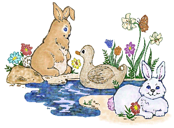 Bunny & Duck Scene