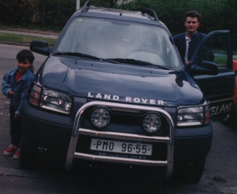 Me and my darling standing next to Freelander.