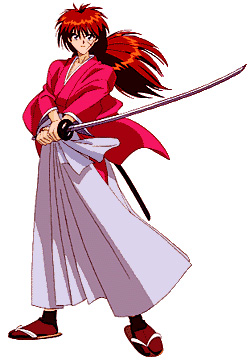 Himura Kenshin Wielding a sword